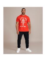 GOLD S GYM MUSCLE JOE CREW NECK TEE RED - immagine 2