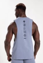 GORILLA LOPEZ DROP TANK TOP STONEWASH BLUE - immagine 6
