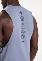 GORILLA LOPEZ DROP TANK TOP STONEWASH BLUE - immagine 7