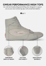 GORILLA GWEAR HIGH TOPS WHITE GREY - immagine 4
